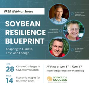 Cover photo for Webinars: Soybean Resilience Blueprint